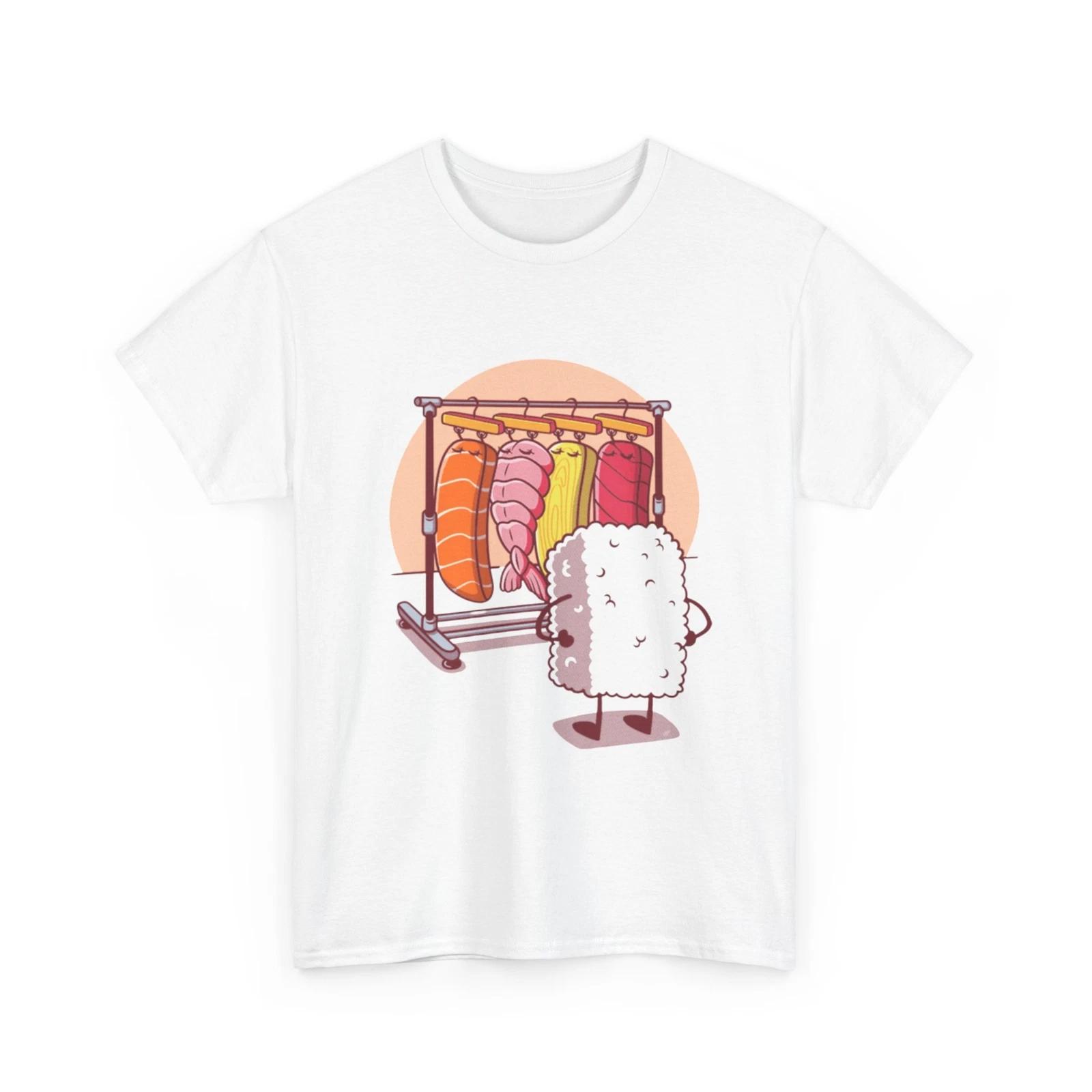 Sushi Wardrobe T-Shirt | Japonese Food Shirt | Sushi Graphic Shirt 4XL