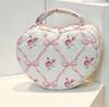 Large Capacity Quilted Cotton Floral Travel Bag