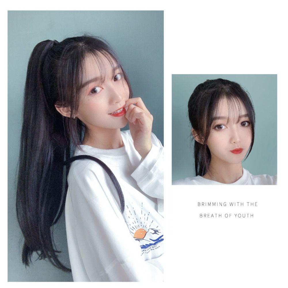 Extension Long Straight Pony Tail Hairpiece Curly Synthetic Hairpiece  for Women Hair Accessories