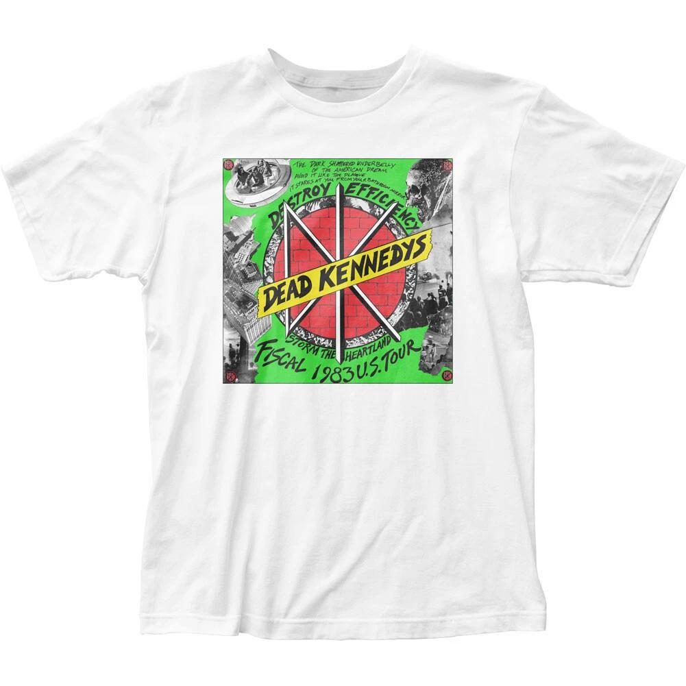 Dead Kennedys Destroy Efficiency Mens T Shirt Rock Music Classic Band Tee White