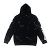 American Streetwear Trapstar X OM Hoodie Embroidered Bones Rhinestone Details Zip-Up Womens Casual Sweatshirt