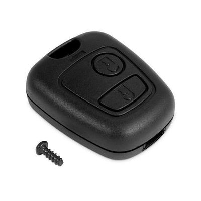 OCIODUAL Remote Control Shell 2 Buttons No Blade Black Logo Compatible Peugeot 307 406 Case Cover Replacement Car Key