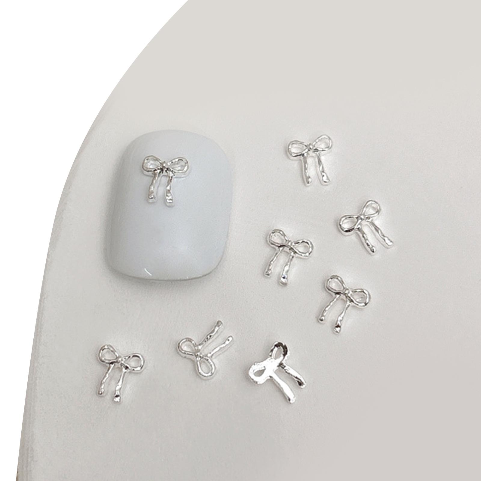 

20 шт. 3D металеві підвіски для нігтів з бантом для жіночого декору для нігтів Аксесуари для нігтів своїми руками I