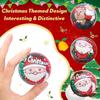 12/6-Pack 6.3cm Diameter Santa Claus Sponge Balls - Creative, Fun & Soft  for Christmas Decorations and Party Favors