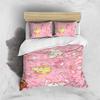 S-Sugarbunnies Cartoon Duvet Cover Set Home Style Bedding Soft Laundry Cotton Bed 3 Piece Set Student Dormitory Gift