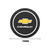 APT2  2Pcs Silicone Coaster Car Water Cup Pad  Anti-slip Mat Auto Interior For Chevrolet Camaro Colorado Cobalt Silverado Beat Groove