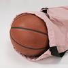 Drawstring Gym Backpack Sports Bag with Shoe Compartment Racket Pocket Lightweight Daypack for Badminton Tennis Basketball Fitness