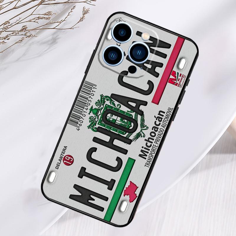 Retro License Plate Number Phone Case For iPhone 17 Pro Max 16 14 13 12 11 15 Pro Max Plus 12 13 Mini 16e 17 Air Cover