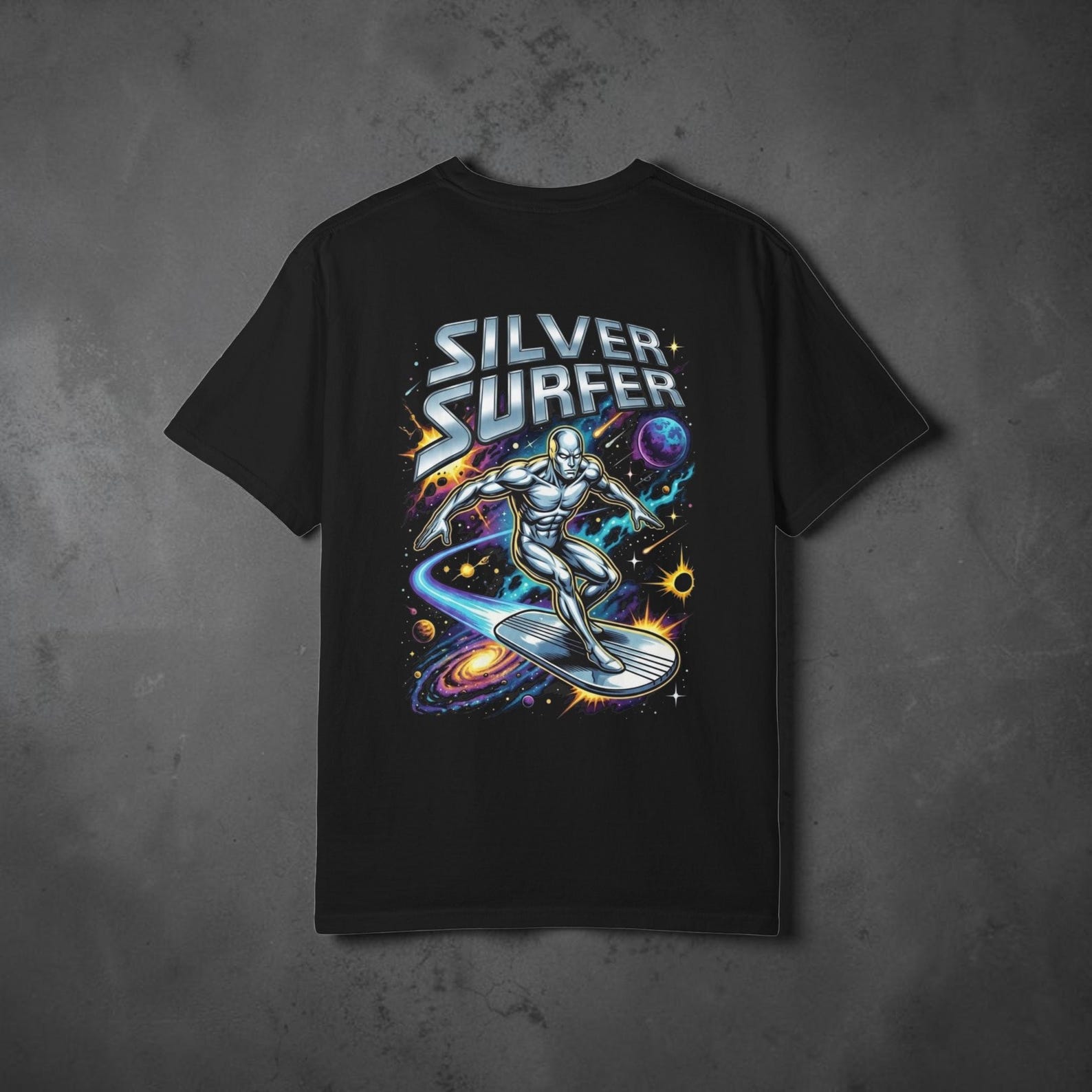 Silver Surfer T-Shirt – Retro Marvel Comics Fan Tee XL