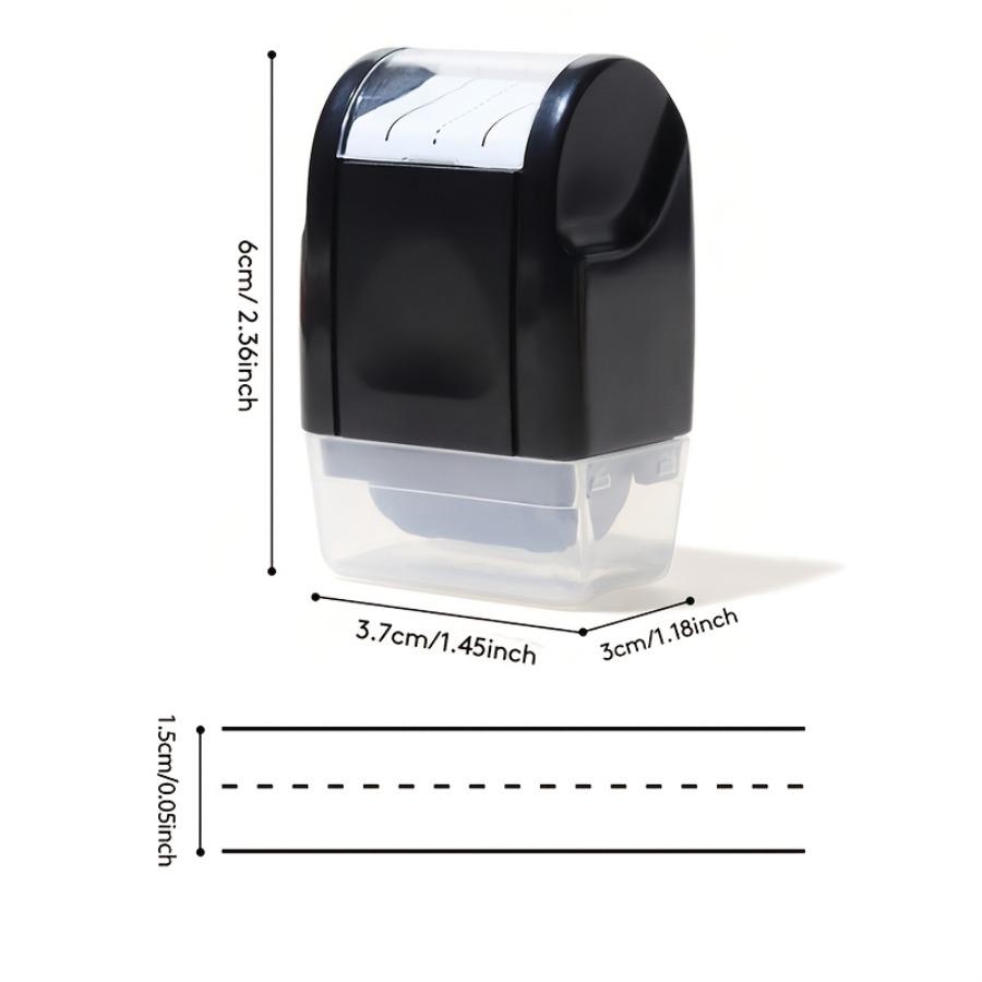 Handwritten Line Practice Stamp, Suitable for Parents and Teachers, Manual Practice Roller Stamp, English Three-line Stamp