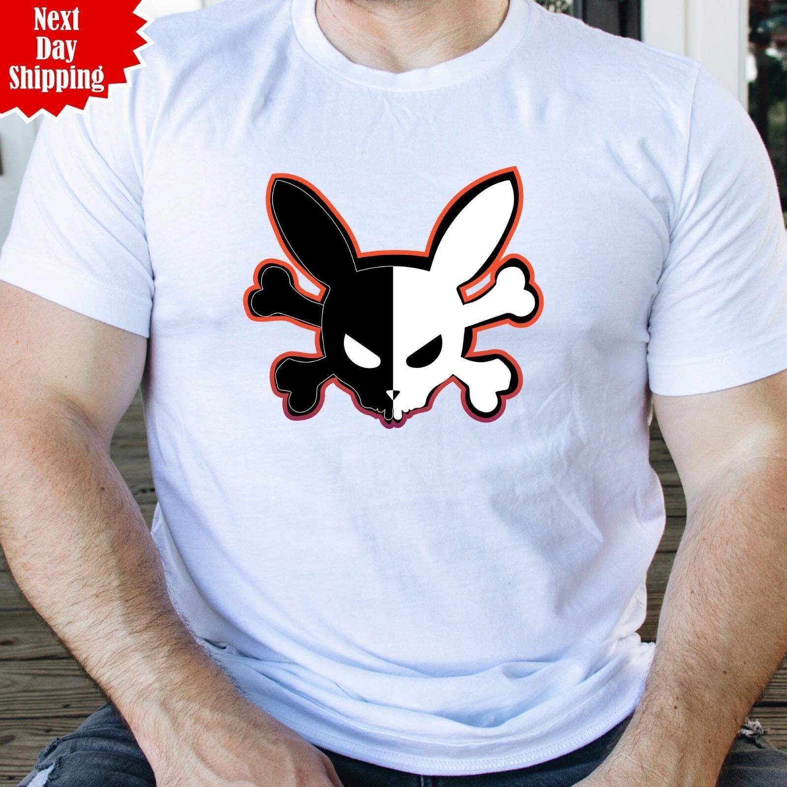 Happy Easter Bone Rabbit T-Shirt Cool Funny Bunny Printed Men Short Sleeve T Top XL