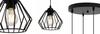 BLACK WIRE HANGING LAMP LOFT LED CHANDELIER