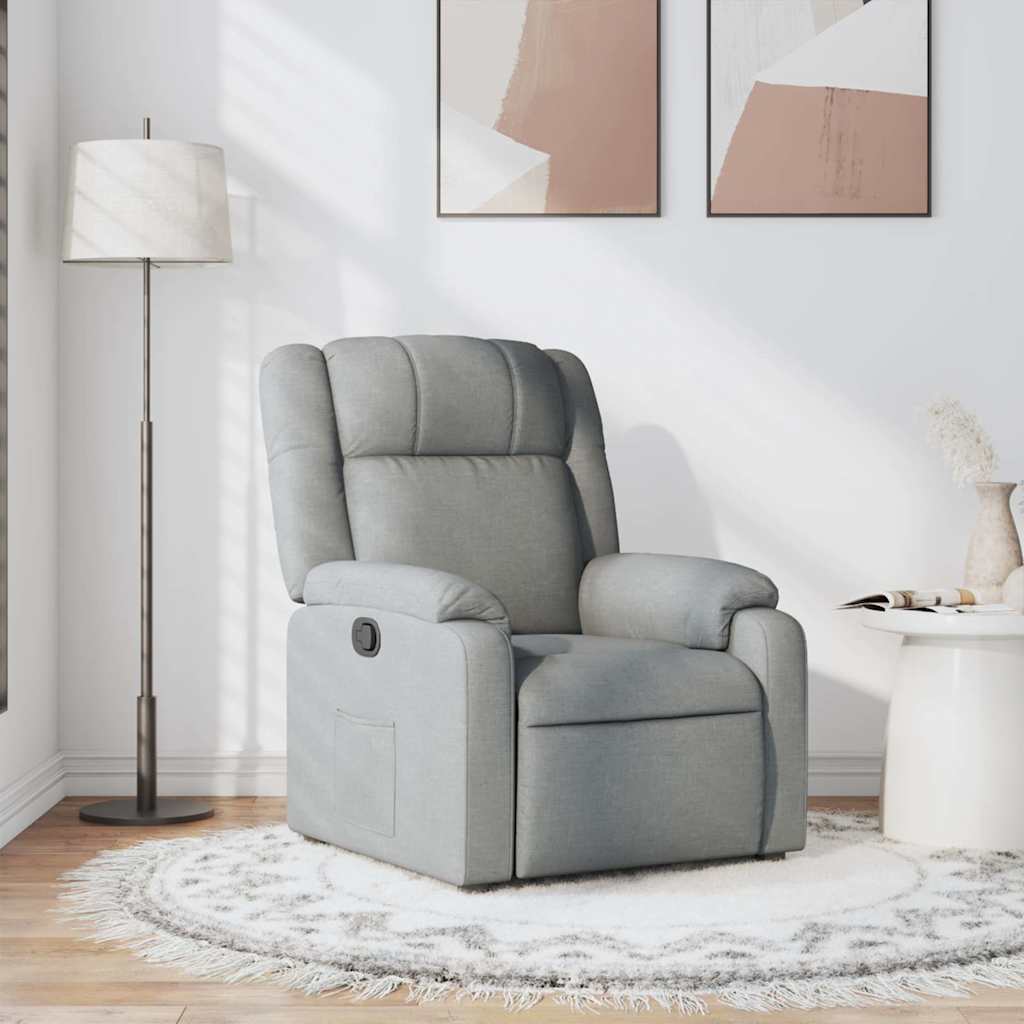Vidaxl Schlafsofa, Hellgrau, Stoffbezogen