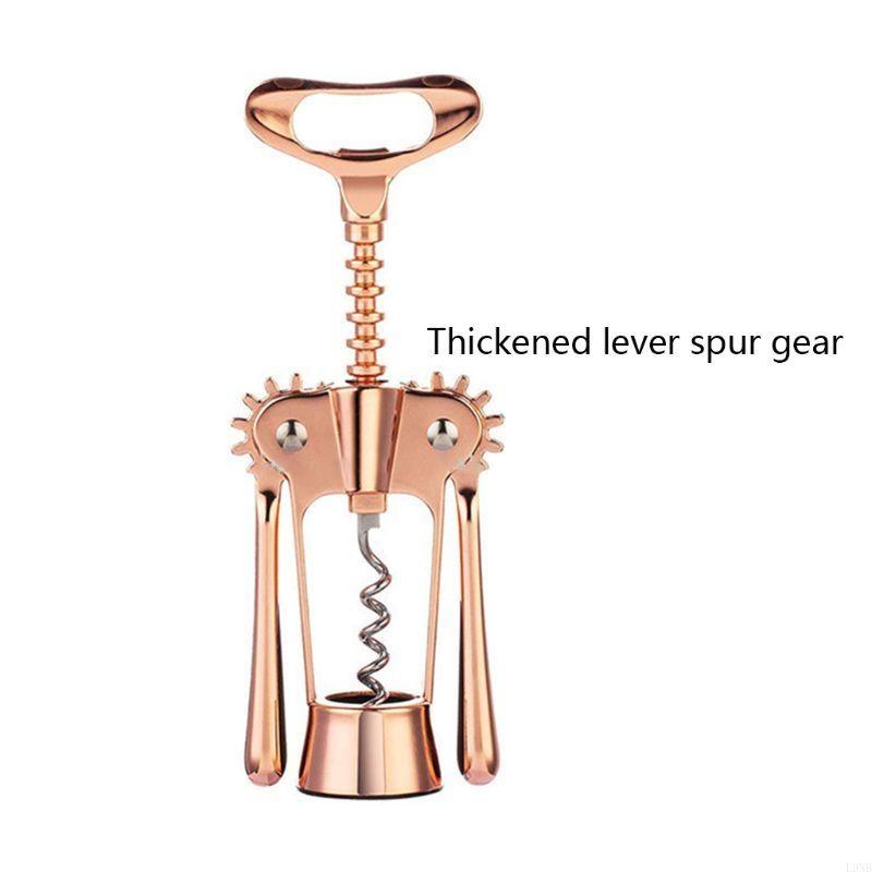 Zinc Alloy Wine Bottle Lever Screwpull Opener Best Wing-Style Manual Corkscrew золотой