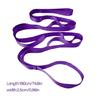 10 Loop Not-Elastic Yoga Stretch Band Stretching Strap Yoga Strap for Home Exercise, Workout, Pilates and Gymnastics