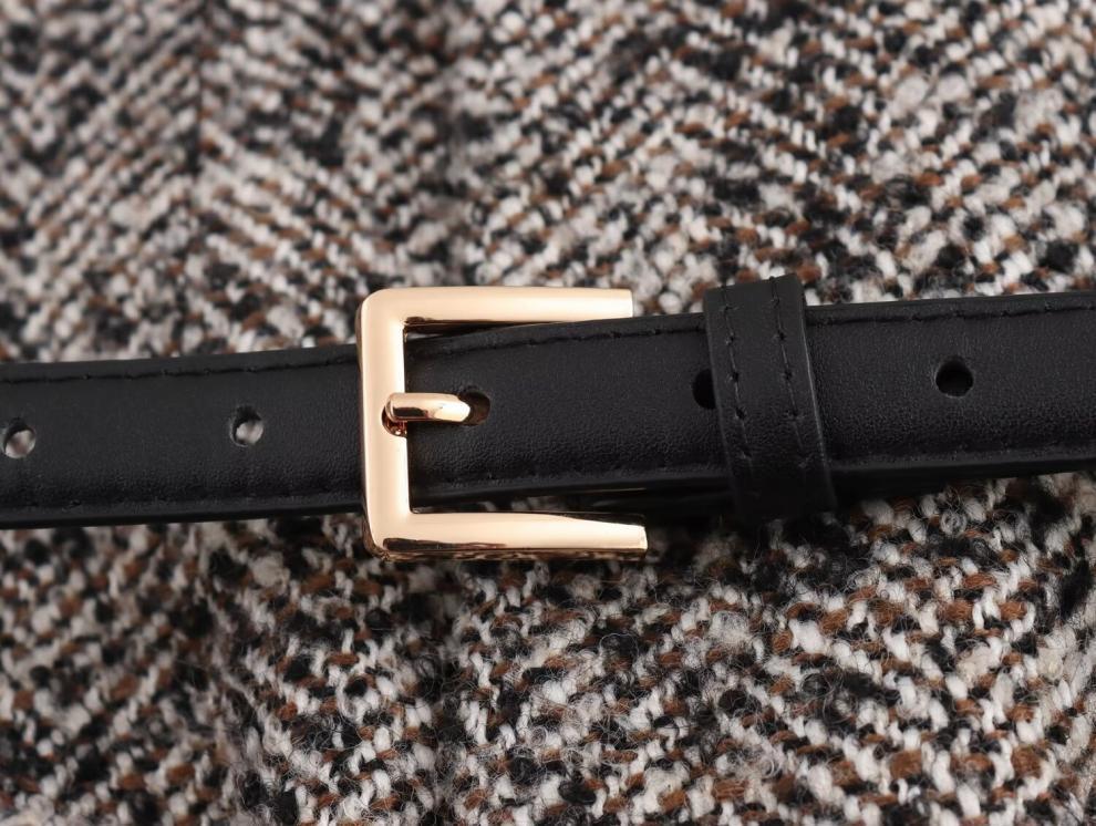 Women's Winter Fashion: European American Style Belted Loose Suit Jacket