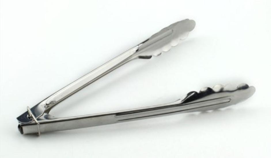 PEARL METAL Easy Wash Stainless Steel Cooking with Made In Multi-Purpose Tongs, 24cm, Rings, Japan, C-8703