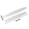 2Pcs Universal Car Metal Bumper Protector Soft Rubber Anti Collision Strips Auto Edge Patch For Bumper And Door Car