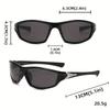 8 SZTUK Okulary Sportowe Polarized Minimalistyczne Unisex Rekreacyjne Podróżne do Jazdy na Rowerze na Zewnątrz Codzienne Podróże Wędkarstwo