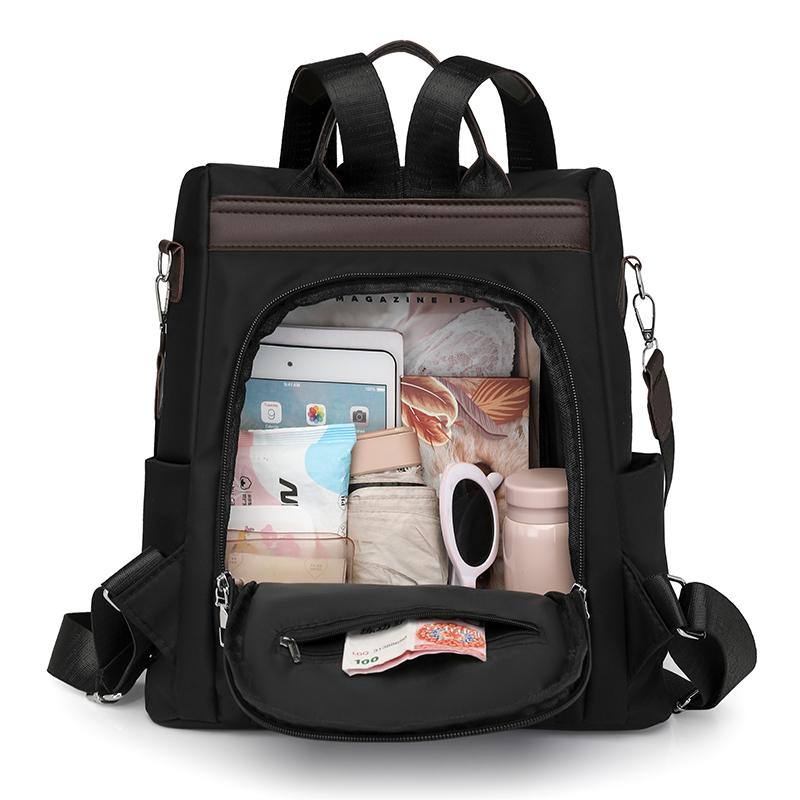 Women's Anti-Theft Backpack Nylon Large Capacity Travel Backpack Student Schoolbag