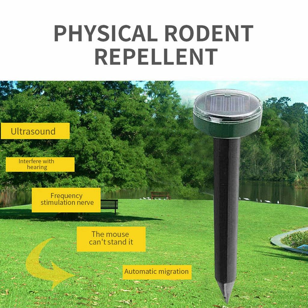 4-piece Solar Garden Ground Plug Driver Outdoor Garden Solar Driver