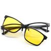 2293 Magnet Clip Square Half Frame Myopia Glasses 0 -0.5 -1.0 -1.5 -2.0 -2.5 -3.0 -4.0 -4.5 -5.0 To -6.0