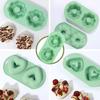 2-Cavity Doughnut Baking Mold DIY Cake Mold Non-Stick Silicone Baking Pan  Bakery Tools