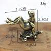 Estátua de sapo zen de meditação de bronze antigo ornamento de escultura de animal de cobre queimador de incenso decorações de mesa para casa chá animal de estimação