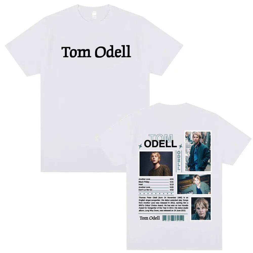 2025 Summer Singer Tom Odell Music Album Flat Tshirt Mens Retro Hiphop Tshirt Super Round Neck Cotton Shortsleeved Tshirt