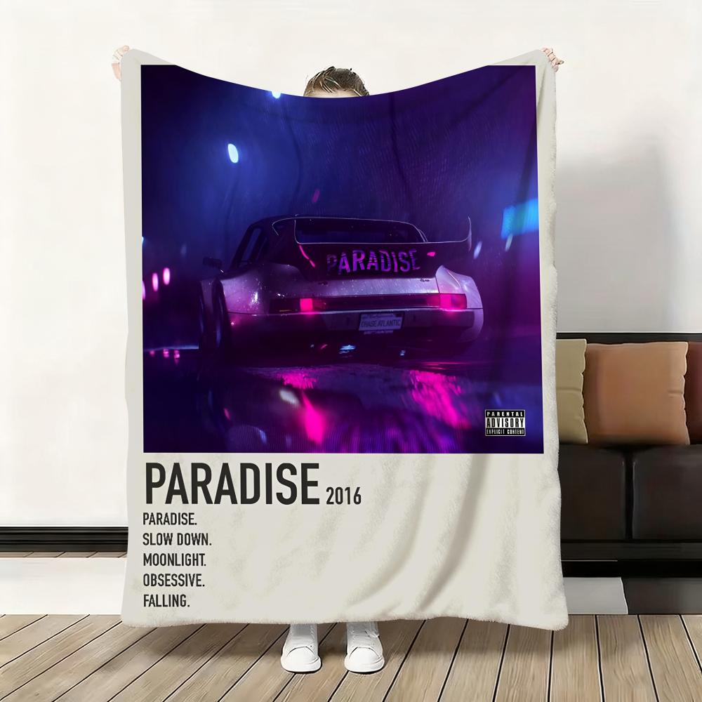 

Rapper Album Cover C-Chase A-Atlantic Throw Flannel Fluffy Soft Blanket Warm Skin-Friendly Throw for Sofa Bed Office Nap Winter 30x40in