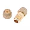 1Pcs 2 3 4 5mm Quick Connectors Straight Pipe Extension Joint No-Weld Fittings With Flare Nuts Copper Connectors