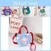 Adorable Cartoon Canvas Crossbody Bag For Kids Soft Leather Fun Design