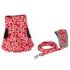 Breathable Pet  Leash Vest Prevent Escape Walking Clothing Set for Cat and Small DogRed XS