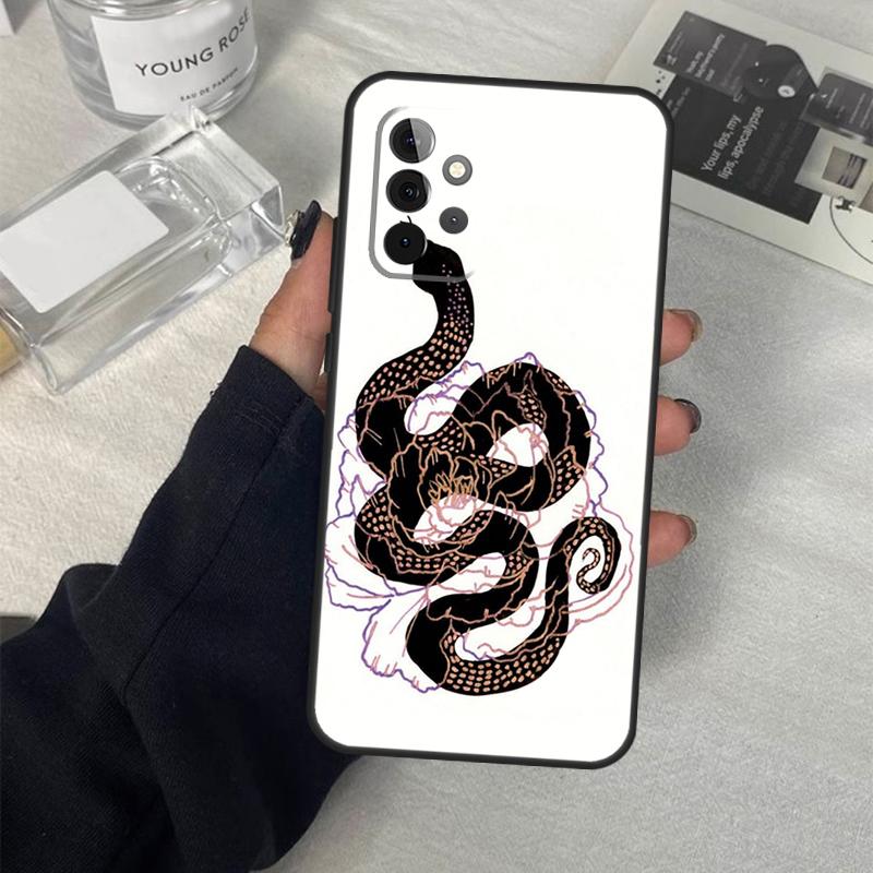 

Snake Flower Case For Samsung Galaxy A06 A16 A26 A36 A56 A53 A32 A52 A33 A13 A55 A35 A15 A14 A34 A54 A17 Samsung A33 5G