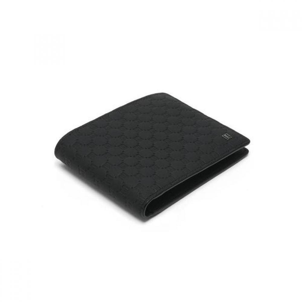 Daks Black Dd Logo Matte Leather Bifold Wallet Dbwa2f363