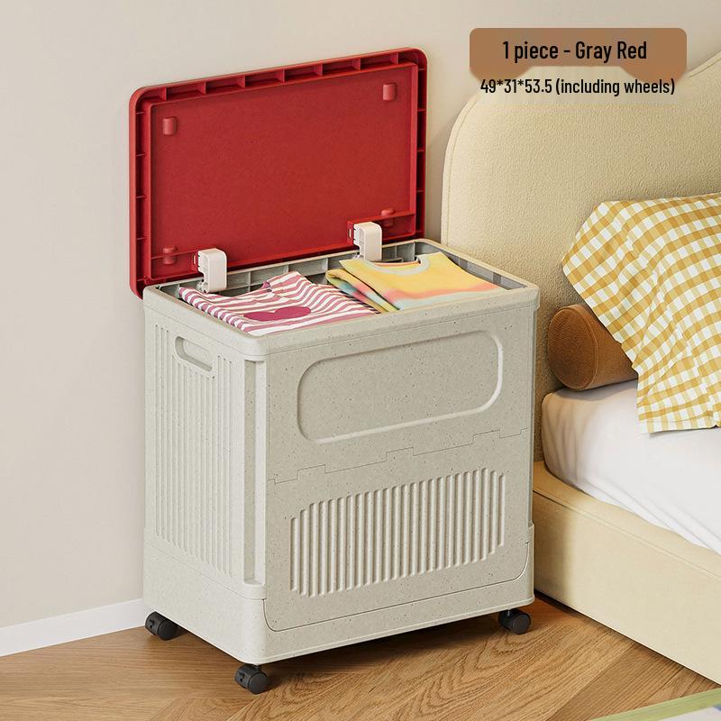 Haixing Large Capacity Folding Plastic Laundry Hamper with Lid