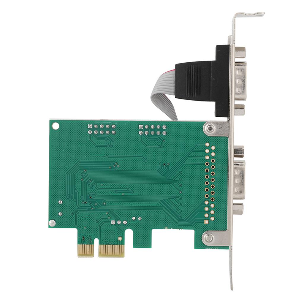 2 Port 2*RS 232 Serial Port COM To PCI E PCI Express Card Adapter Converter