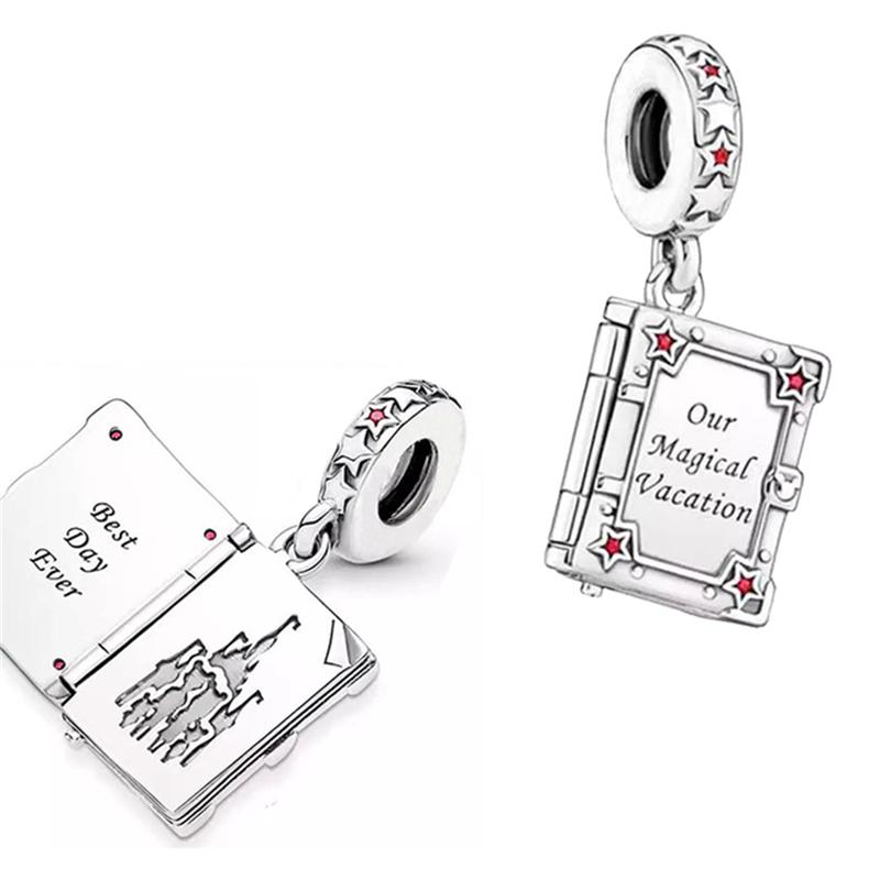 Neues Kupfer Lernmaterialien Laptop Gitarre Zeichenbrett Exquisite Charm-Perlen Passend für Original Armbänder DIY Damen Schmuck