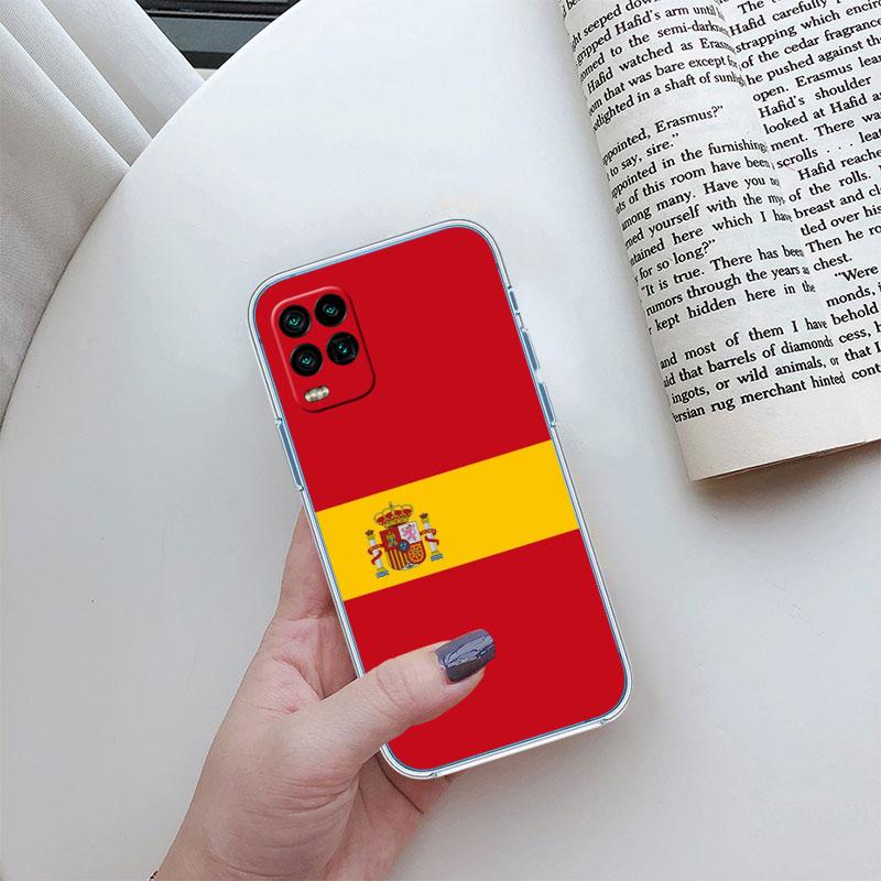 Spain Flag Transparent Phone Case for Motorola Moto E22I E22S E22 E32 E40 E7 E7I G Plus Power Play Stylus G22 G14