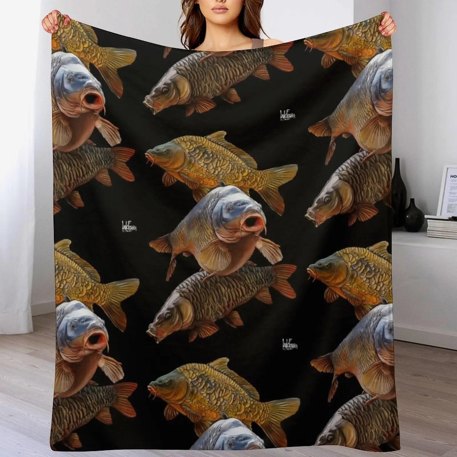 Creative Homewares Unisex White Carp Gang 1 Throw Blanket Spring Fall Cozy Throw Blanket For Couch