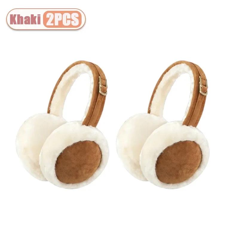 1-3PCS Women’s Winter Ear Warmers Plush Foldable Earmuffs Cozy Soft Ear Cover for Cold Weather Outdoor and Casual Wear