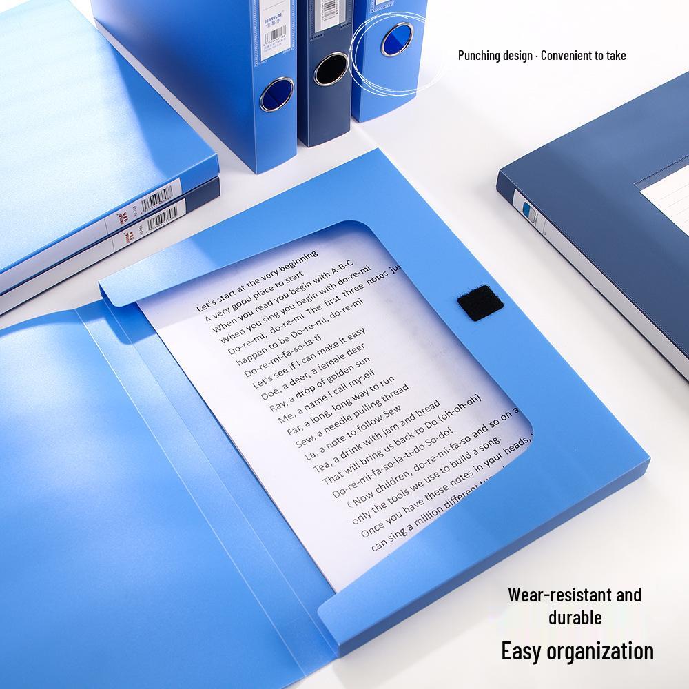 Durable Blue A4 Plastic File Box