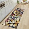 Colored Stone Bathroom Absorbent Non-Slip Floor Mat Kitchen Strip Bedroom Door Mat Living Room Carpet