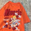 Angels Shoot Arrows At Love Men Women T-Shirt Street Crewneck T Shirts Hip Hop Cotton Summer Top Loose Breathable T Shirt Couple