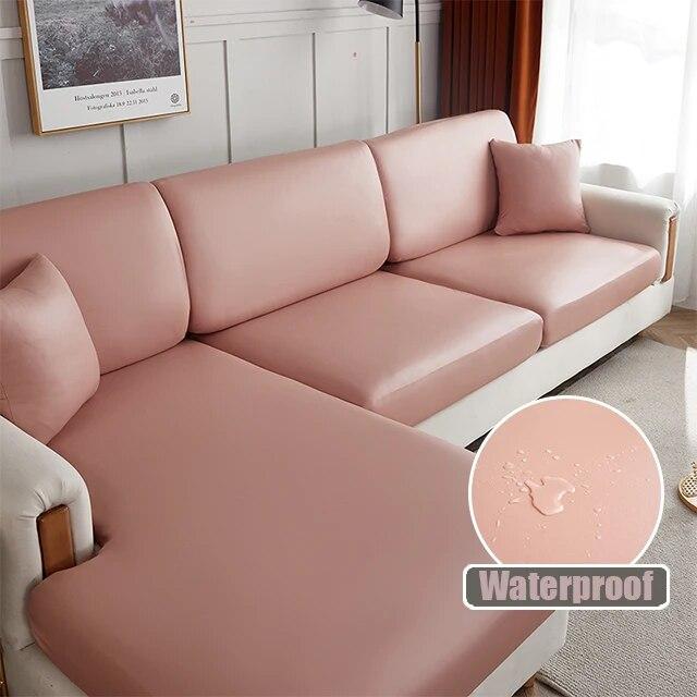 Huse pentru scaune de canapea din piele PU impermeabilă pentru sufragerie Huse elastice pentru mobilă Protecție 15 culori solide Huse pentru canapea