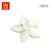 Non-Toxic 1388Pcs/Lot 18853 Hair Flower With Pointed Petals Building Blocks Moc Color Accessories Compatible With Bricks Parts Toys