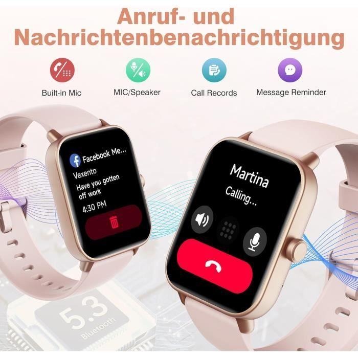 Fitpolo Montre Connectée Femme avec Fréquence Cardiaque