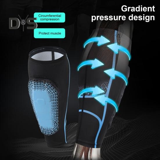 Soccer Shin Guards for Adults Anti-Collision Shin Pads Compression Leg Protection Sleeve Athletic Gear for Football Sports Fitness