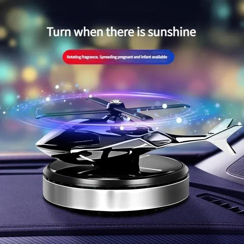 Solar Helicopter Aircraft Car Aromatherapy Air Freshener with Perfume Fragrance Decoration Gift