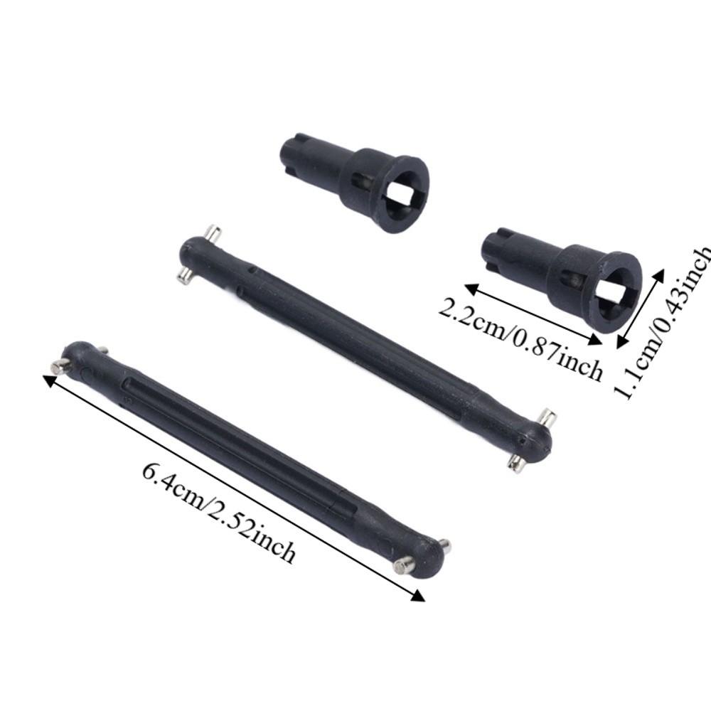 2Pcs/Set Black Rear Drive Shaft for 16101/16102/16103/16201 RC Car Drivetrain Upgrade